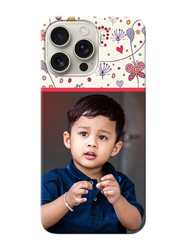 Custom iPhone 16 Pro Max phone back covers: Premium Floral Design