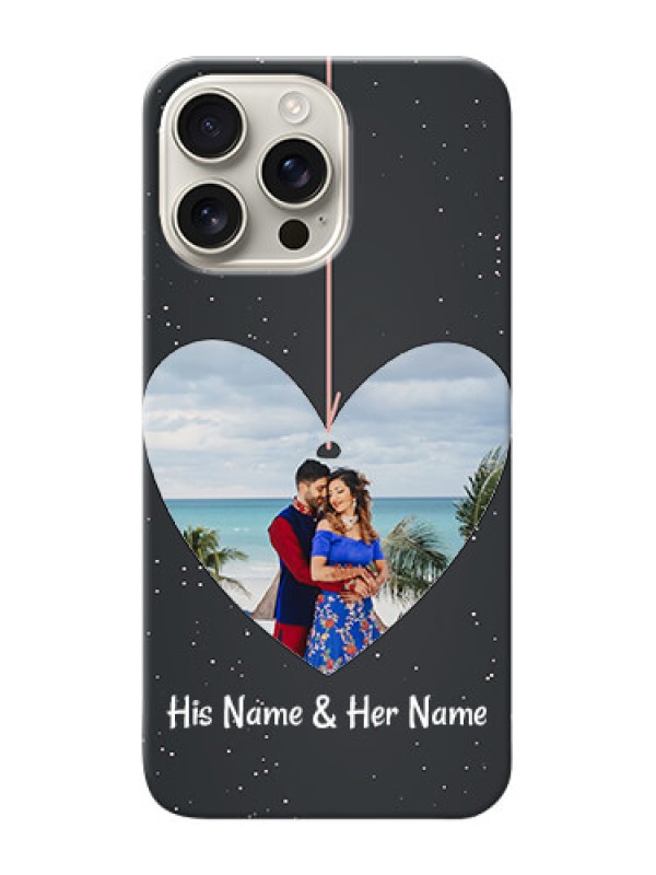 Custom iPhone 16 Pro Max custom phone cases: Hanging Heart Design