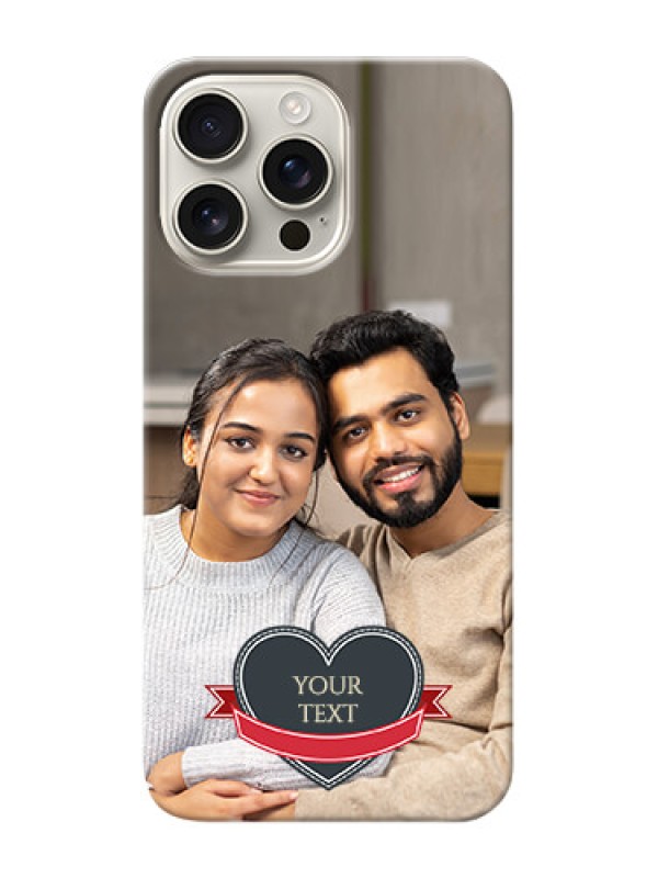 Custom iPhone 16 Pro Max mobile back covers online: Just Married Couple Design