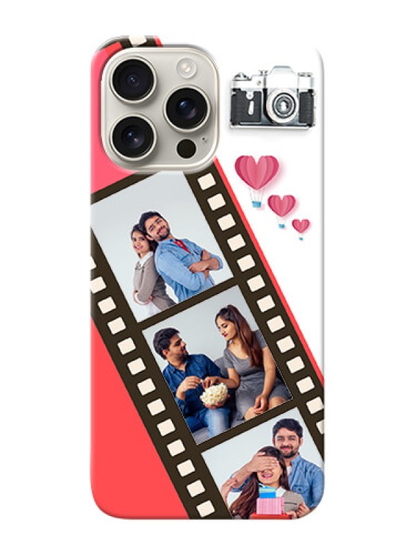 Custom iPhone 16 Pro Max custom phone covers: 3 Image Holder with Film Reel