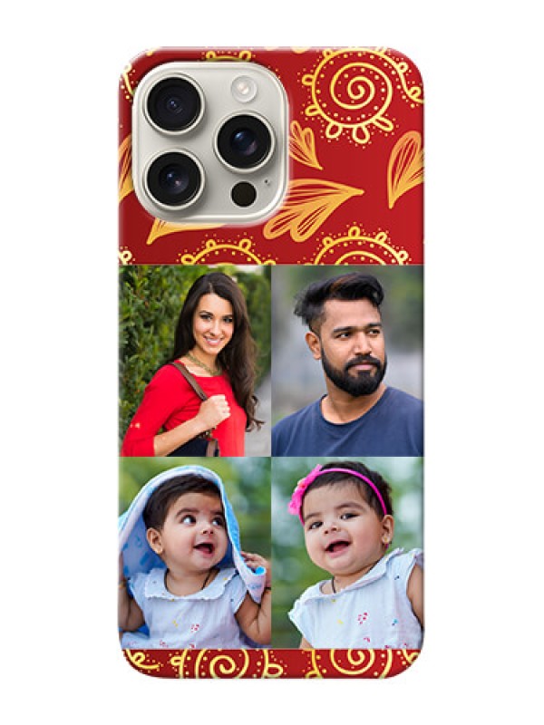 Custom iPhone 16 Pro Max Mobile Phone Cases: 4 Image Traditional Design