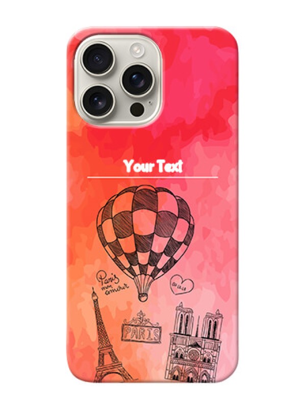 Custom iPhone 16 Pro Max Personalized Mobile Covers: Paris Theme Design