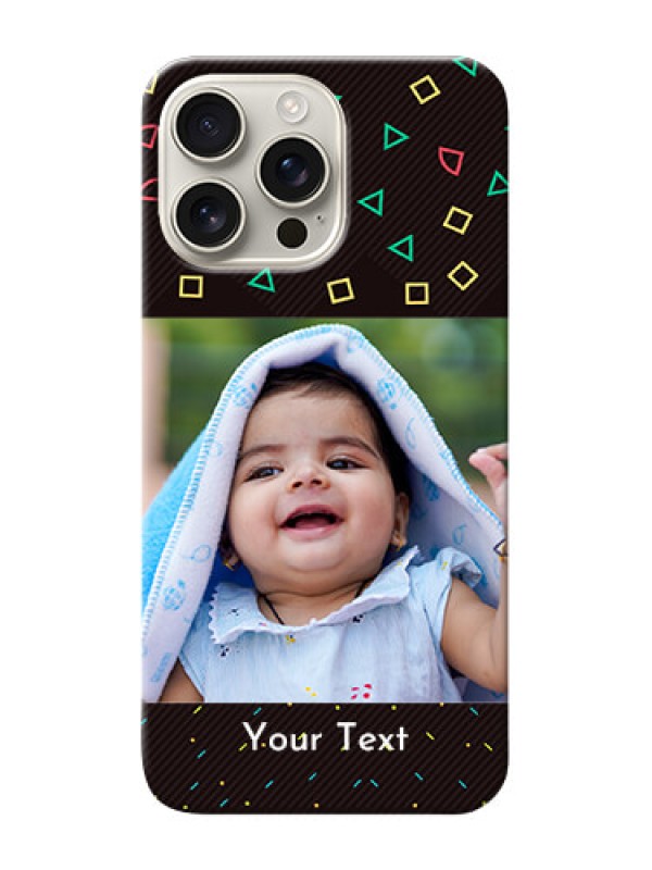 Custom iPhone 16 Pro Max custom mobile cases with confetti birthday design