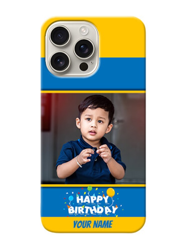 Custom iPhone 16 Pro Max Mobile Back Covers Online: Birthday Wishes Design