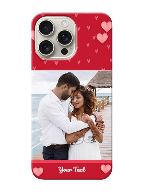 Custom iPhone 16 Pro Max Mobile Back Covers: Valentines Day Design