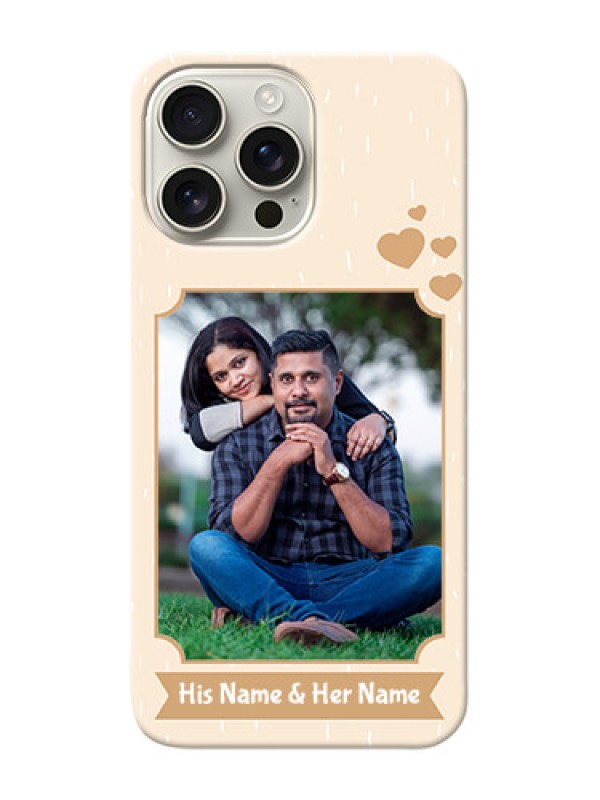 Custom iPhone 16 Pro Max mobile phone cases with confetti love design