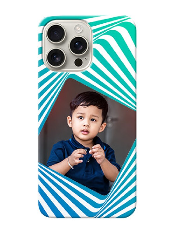 Custom iPhone 16 Pro Max Personalised Mobile Covers: Abstract Spiral Design