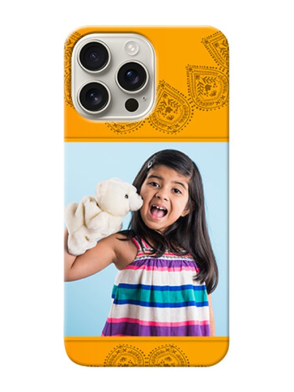 Custom iPhone 16 Pro Max custom mobile back covers: Photo Wedding Design