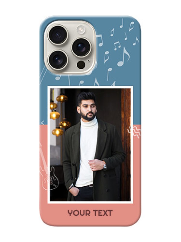 Custom iPhone 16 Pro Max Phone Back Covers with Color Musical Note Design