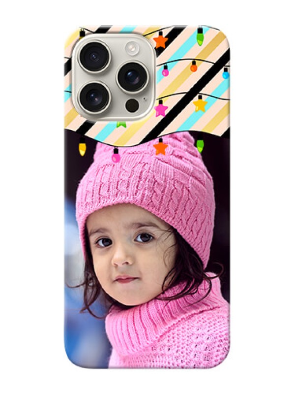 Custom iPhone 16 Pro Max Personalized Mobile Covers: Lights Hanging Design
