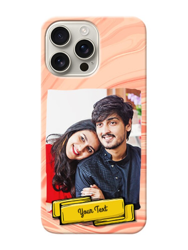 Custom iPhone 16 Pro Max Customized Phone Cases: Marble Texture Design