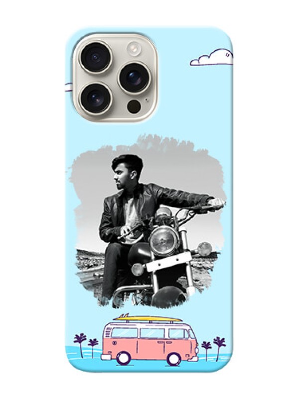 Custom iPhone 16 Pro Max Mobile Covers Online: Travel And Adventure Design