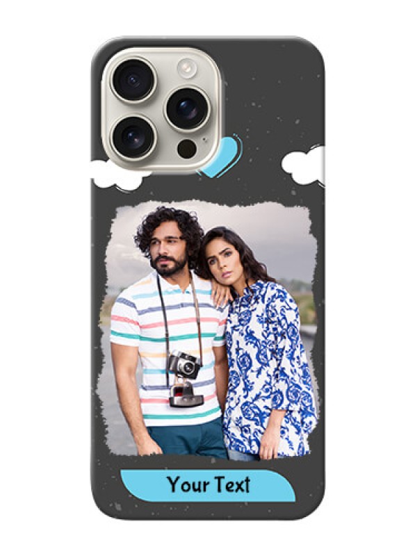 Custom iPhone 16 Pro Max Mobile Back Covers: splashes with love doodles Design