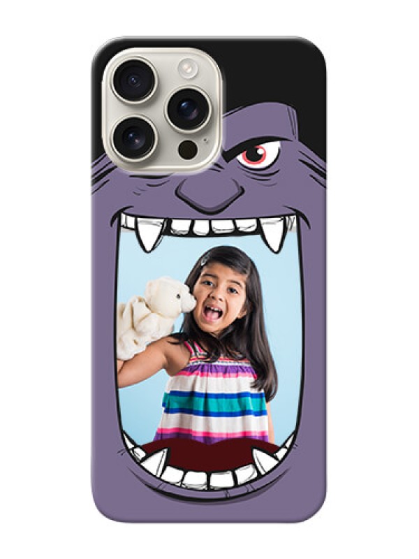 Custom iPhone 16 Pro Max Personalised Phone Covers: Angry Monster Design