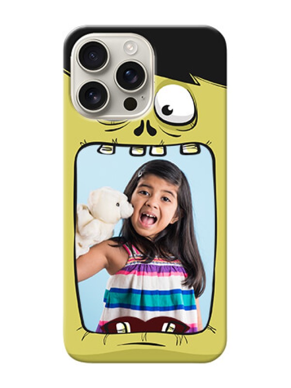 Custom iPhone 16 Pro Max Mobile Covers: Cartoon monster back case Design