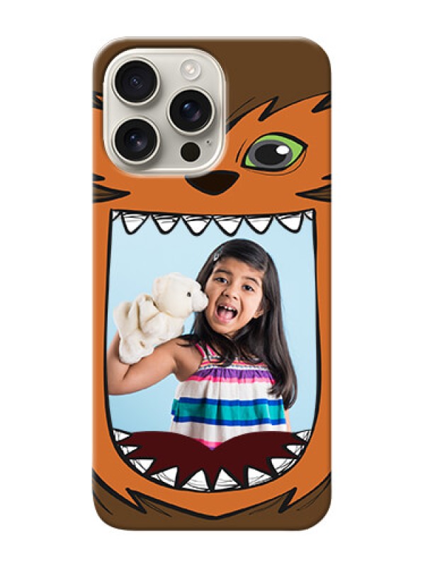 Custom iPhone 16 Pro Max Phone Covers: Owl Monster Back Case Design