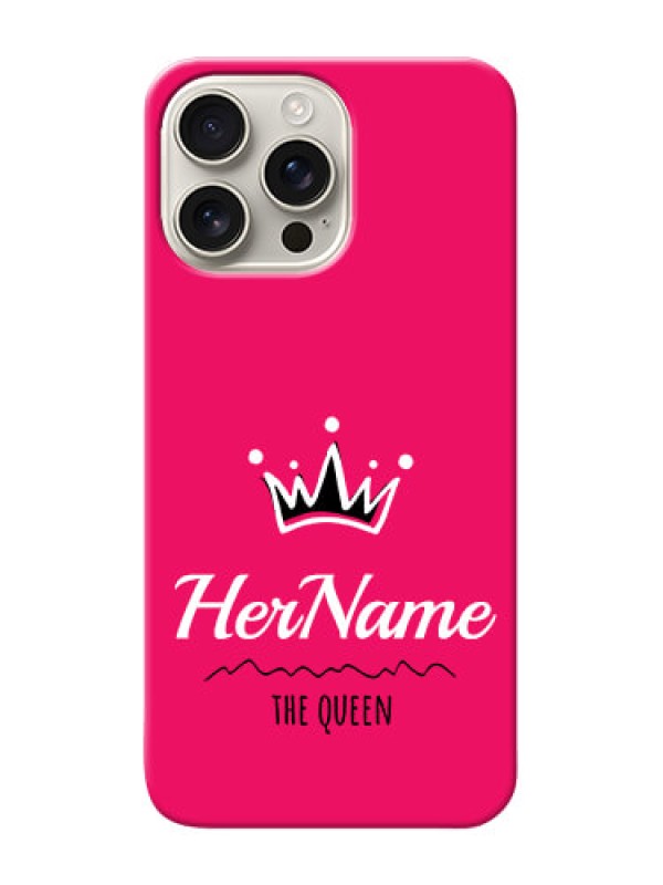 Custom iPhone 16 Pro Max Queen Phone Case with Name