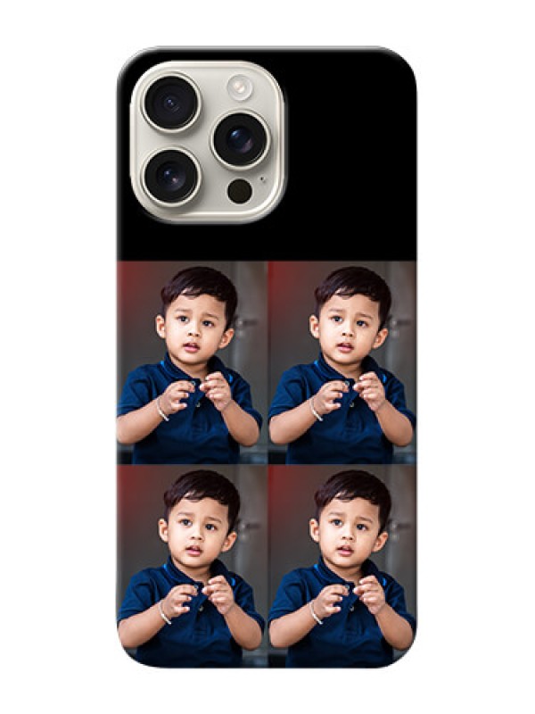 Custom iPhone 16 Pro Max 4 Image Holder on Mobile Cover