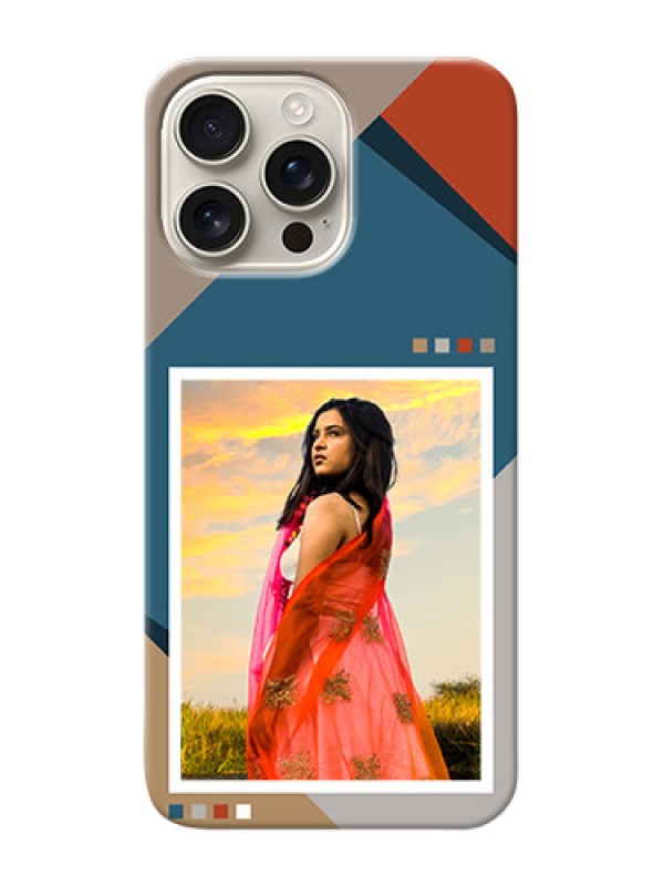 Custom iPhone 16 Pro Max Personalized Phone Case with Retro color pallet Design