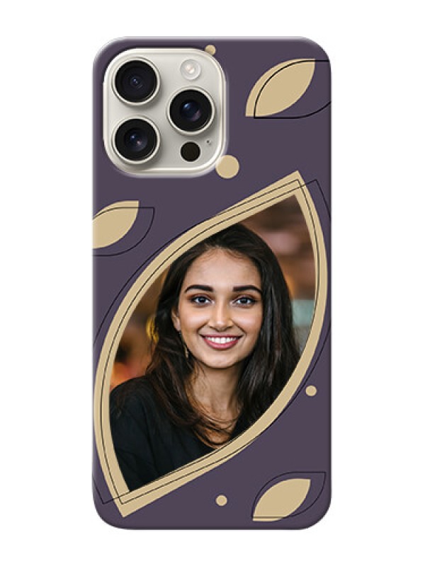 Custom iPhone 16 Pro Max Custom Mobile Case with Falling Leaf Design