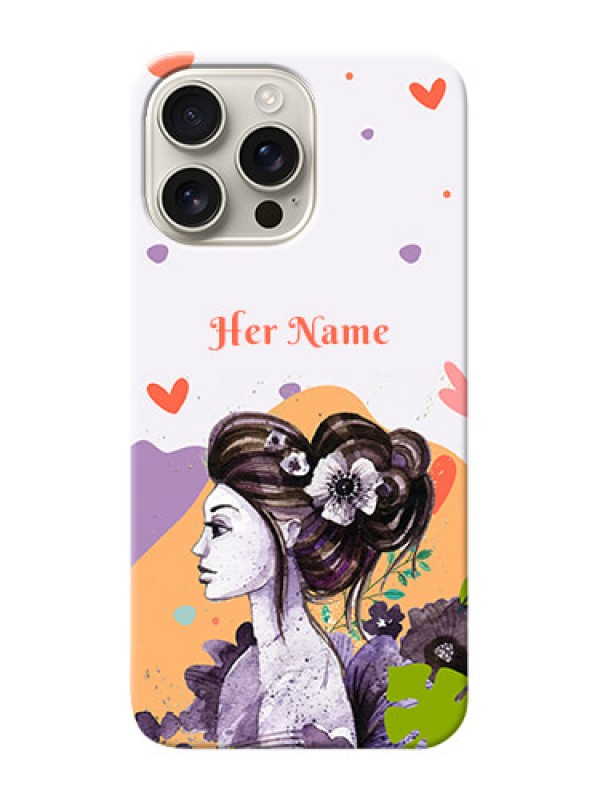 Custom iPhone 16 Pro Max Personalized Phone Case with Woman And Nature Design