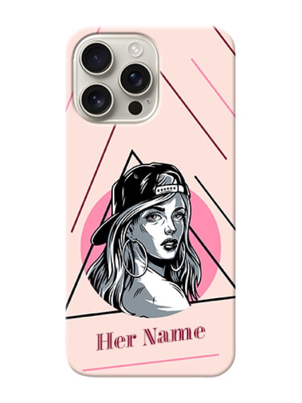 Custom iPhone 16 Pro Max Personalized Phone Case with Rockstar Girl Design