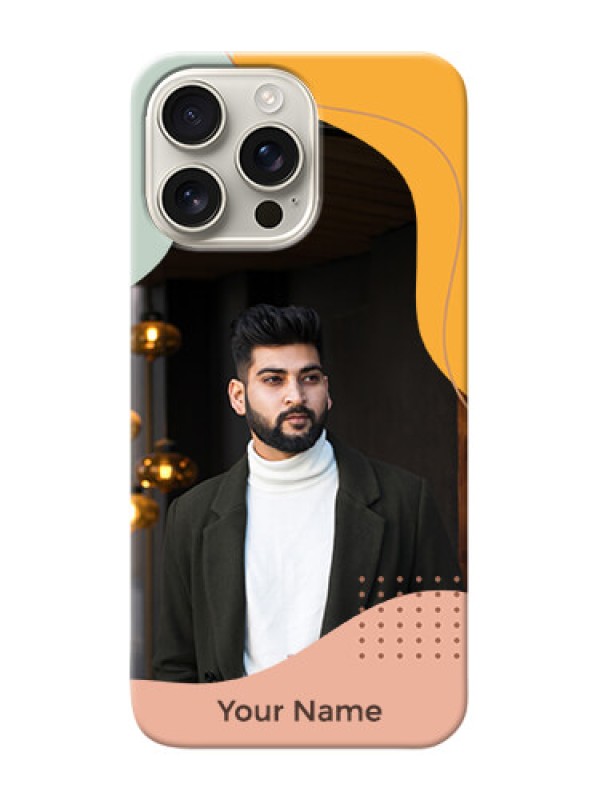 Custom iPhone 16 Pro Max Personalized Phone Case with Tricoloured overlay design