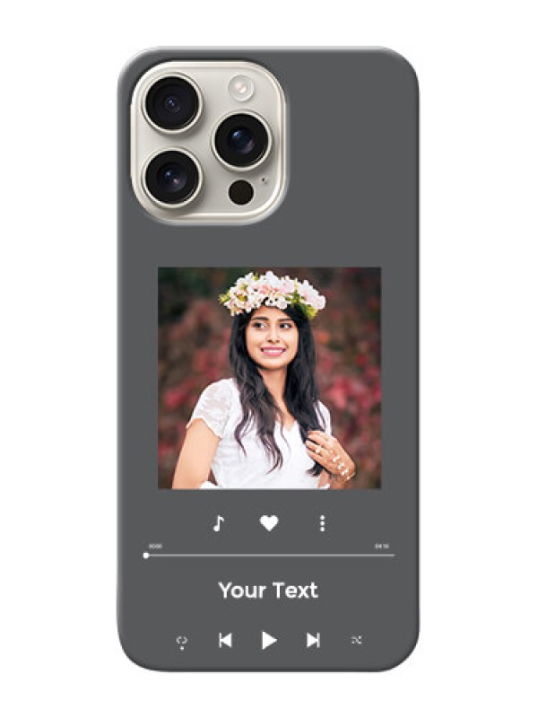 Custom iPhone 16 Pro Max Custom Mobile Case with Play The Music Design