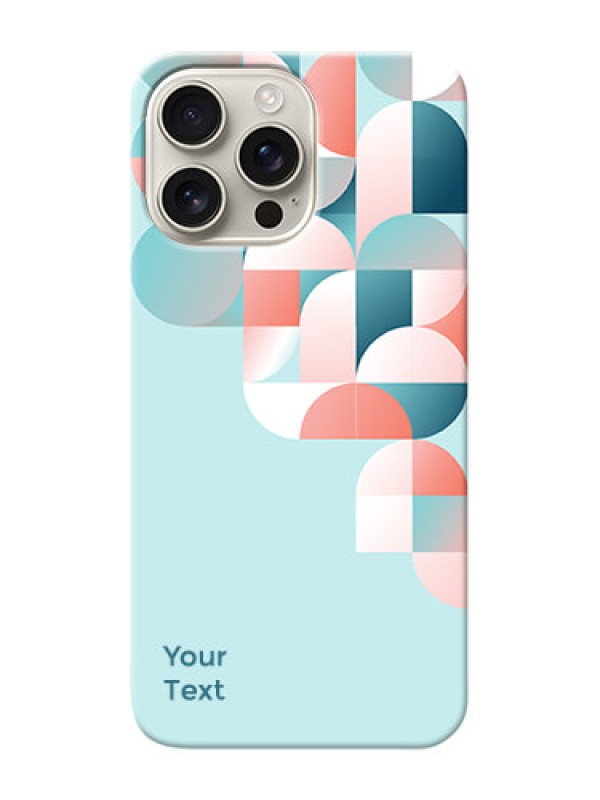 Custom iPhone 16 Pro Max Custom Phone Case with Stylish Semicircle Pattern Design