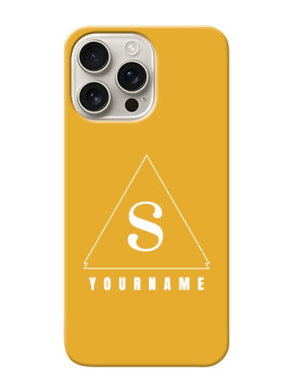 Custom iPhone 16 Pro Max Personalized Phone Case with simple triangle Design