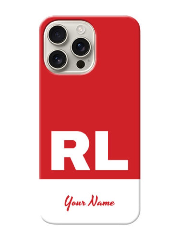 Custom iPhone 16 Pro Max Personalized Phone Case with dual tone custom text Design