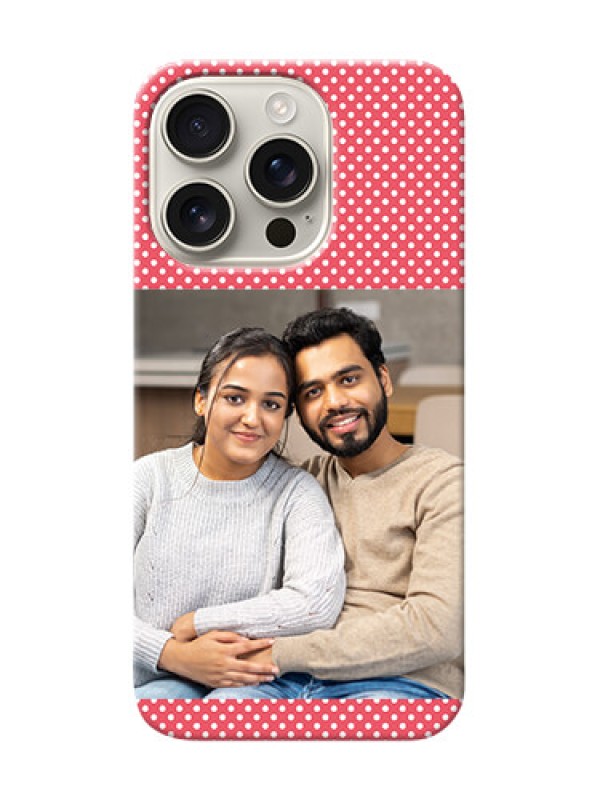 Custom iPhone 16 Pro Custom Mobile Case with White Dotted Design