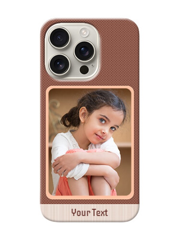 Custom iPhone 16 Pro Phone Covers: Simple Pic Upload Design