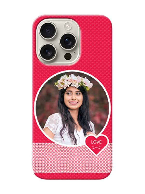 Custom iPhone 16 Pro Mobile Covers Online: Pink Pattern Design