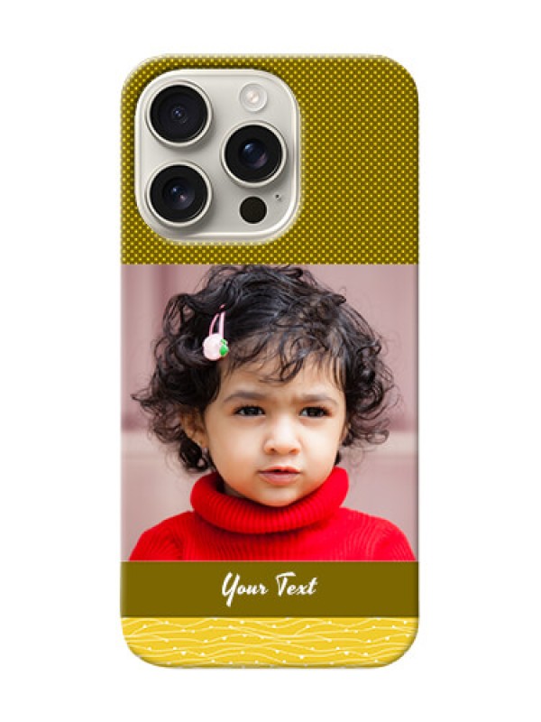 Custom iPhone 16 Pro custom mobile back covers: Simple Green Color Design