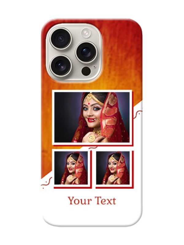 Custom iPhone 16 Pro Personalised Phone Cases: Wedding Memories Design