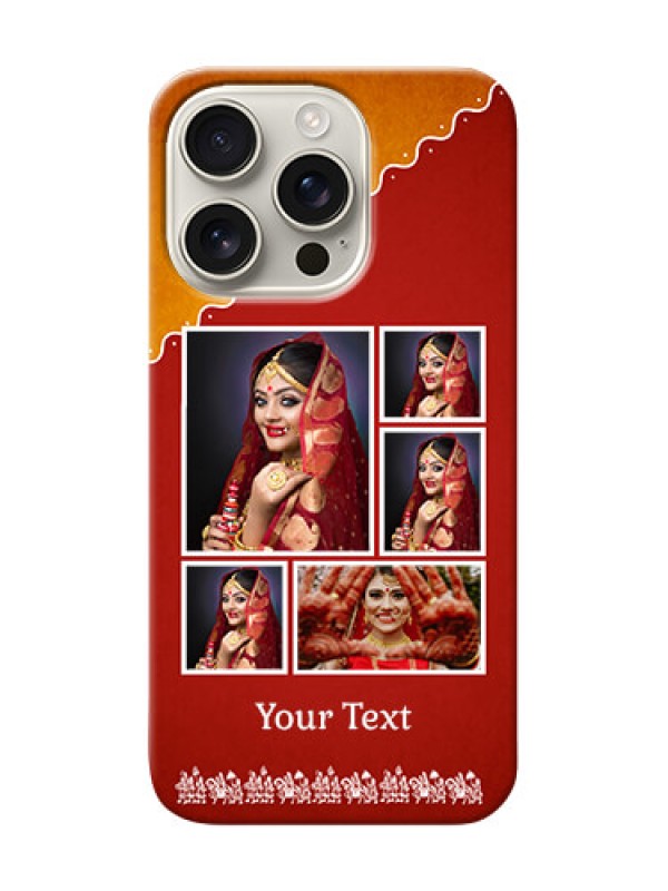 Custom iPhone 16 Pro customized phone cases: Wedding Pic Upload Design
