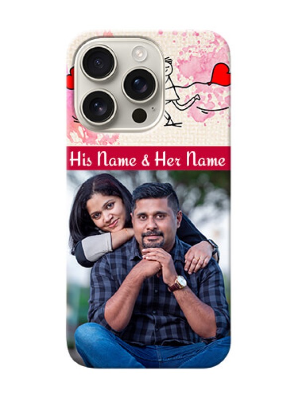 Custom iPhone 16 Pro phone back covers: You and Me Case Design