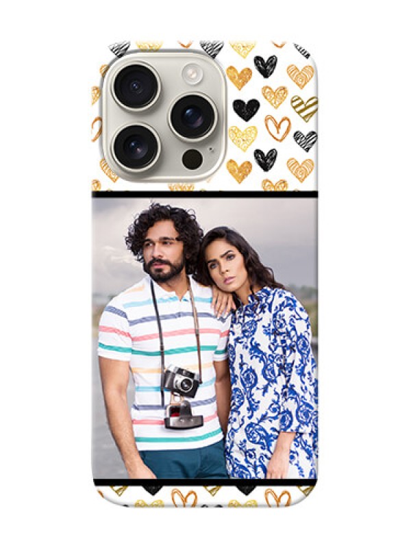 Custom iPhone 16 Pro Personalized Mobile Cases: Love Symbol Design