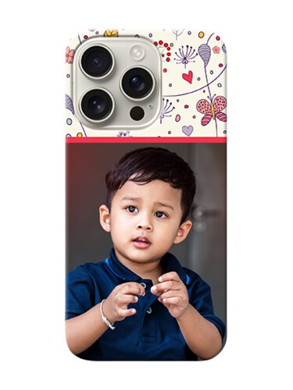 Custom iPhone 16 Pro phone back covers: Premium Floral Design