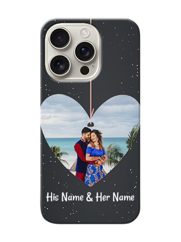 Custom iPhone 16 Pro custom phone cases: Hanging Heart Design