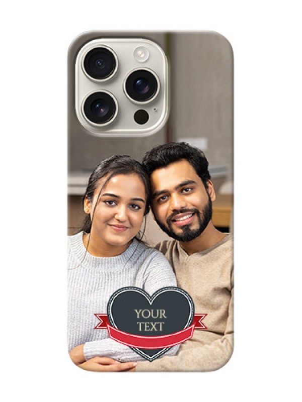 Custom iPhone 16 Pro mobile back covers online: Just Married Couple Design