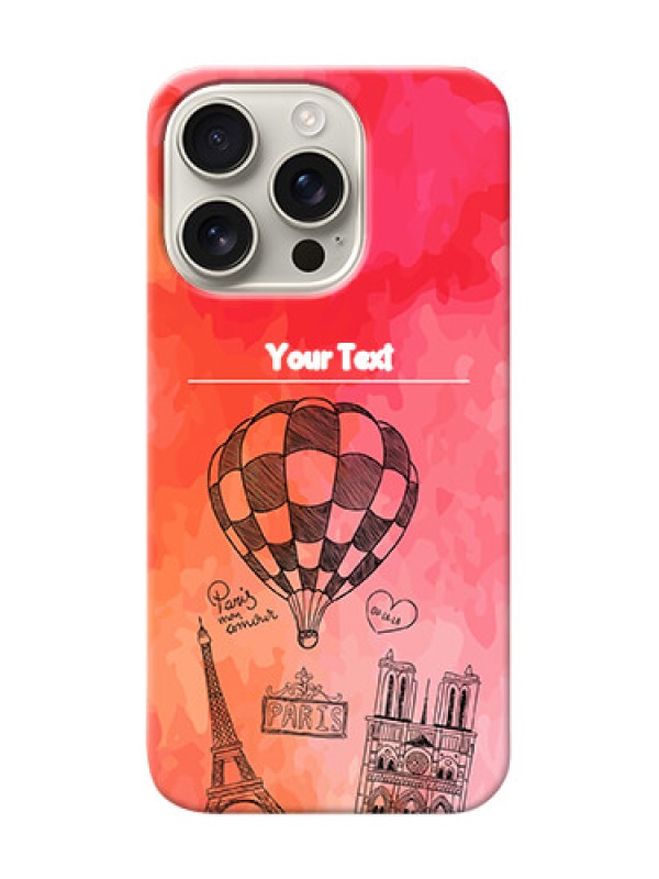 Custom iPhone 16 Pro Personalized Mobile Covers: Paris Theme Design