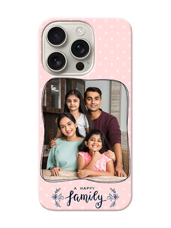 Custom iPhone 16 Pro Personalized Phone Cases: Family with Dots Design