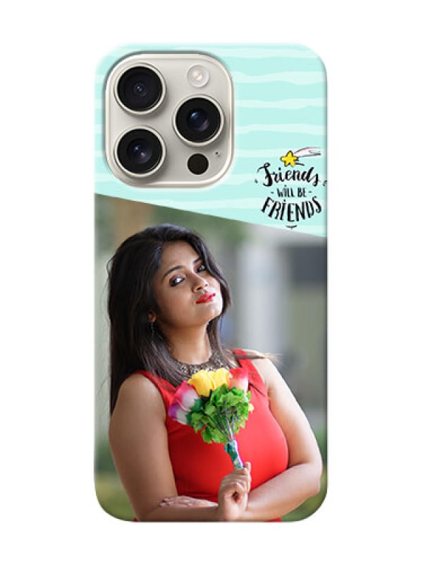 Custom iPhone 16 Pro Mobile Back Covers: Friends Picture Icon Design