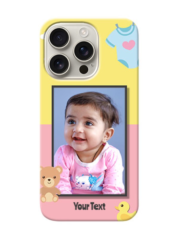 Custom iPhone 16 Pro Back Covers: Kids 2 Color Design