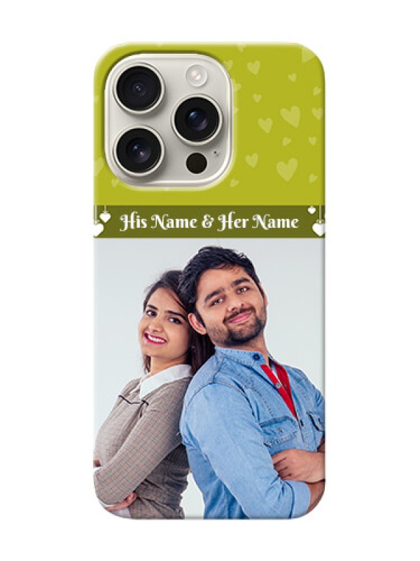 Custom iPhone 16 Pro custom mobile covers: You And Me Heart Design