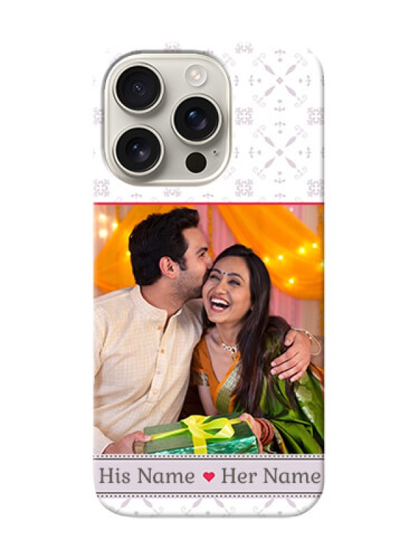 Custom iPhone 16 Pro Phone Cases with Photo and Ethnic Design