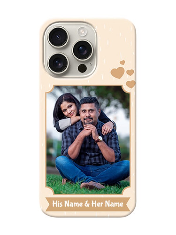 Custom iPhone 16 Pro mobile phone cases with confetti love design
