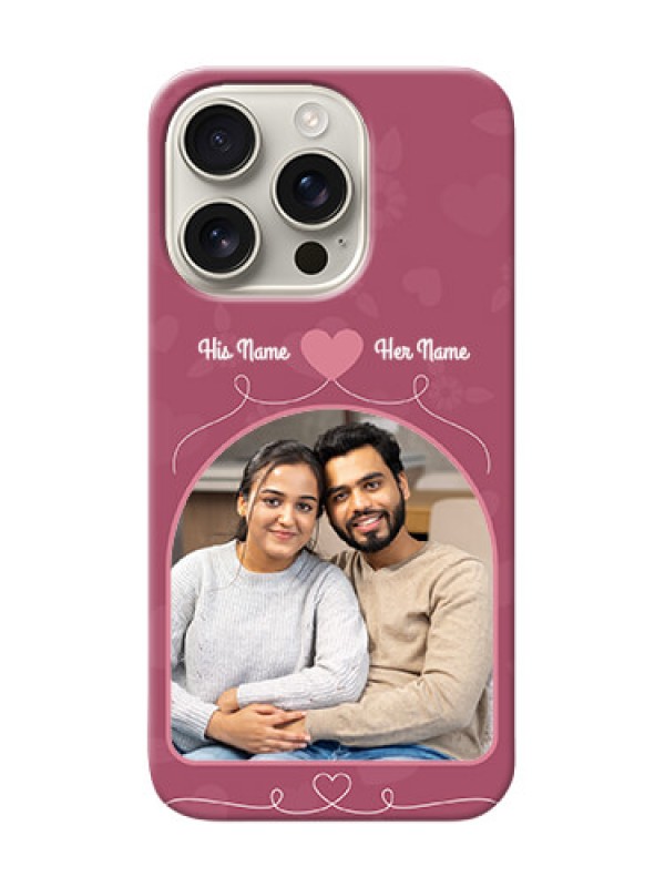 Custom iPhone 16 Pro mobile phone covers: Love Floral Design